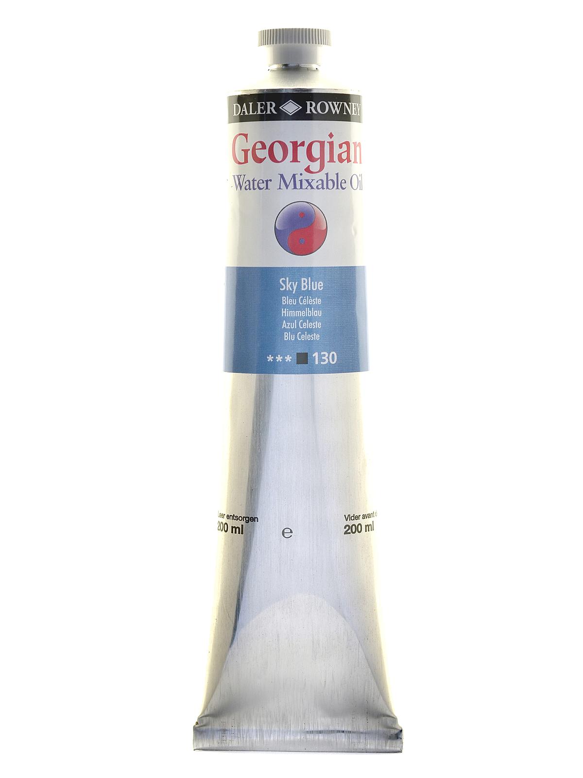 Georgian Water-mixable Oil Colors 200 Ml Sky Blue