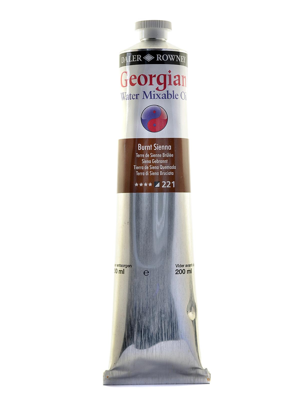 Georgian Water-mixable Oil Colors 200 Ml Burnt Sienna