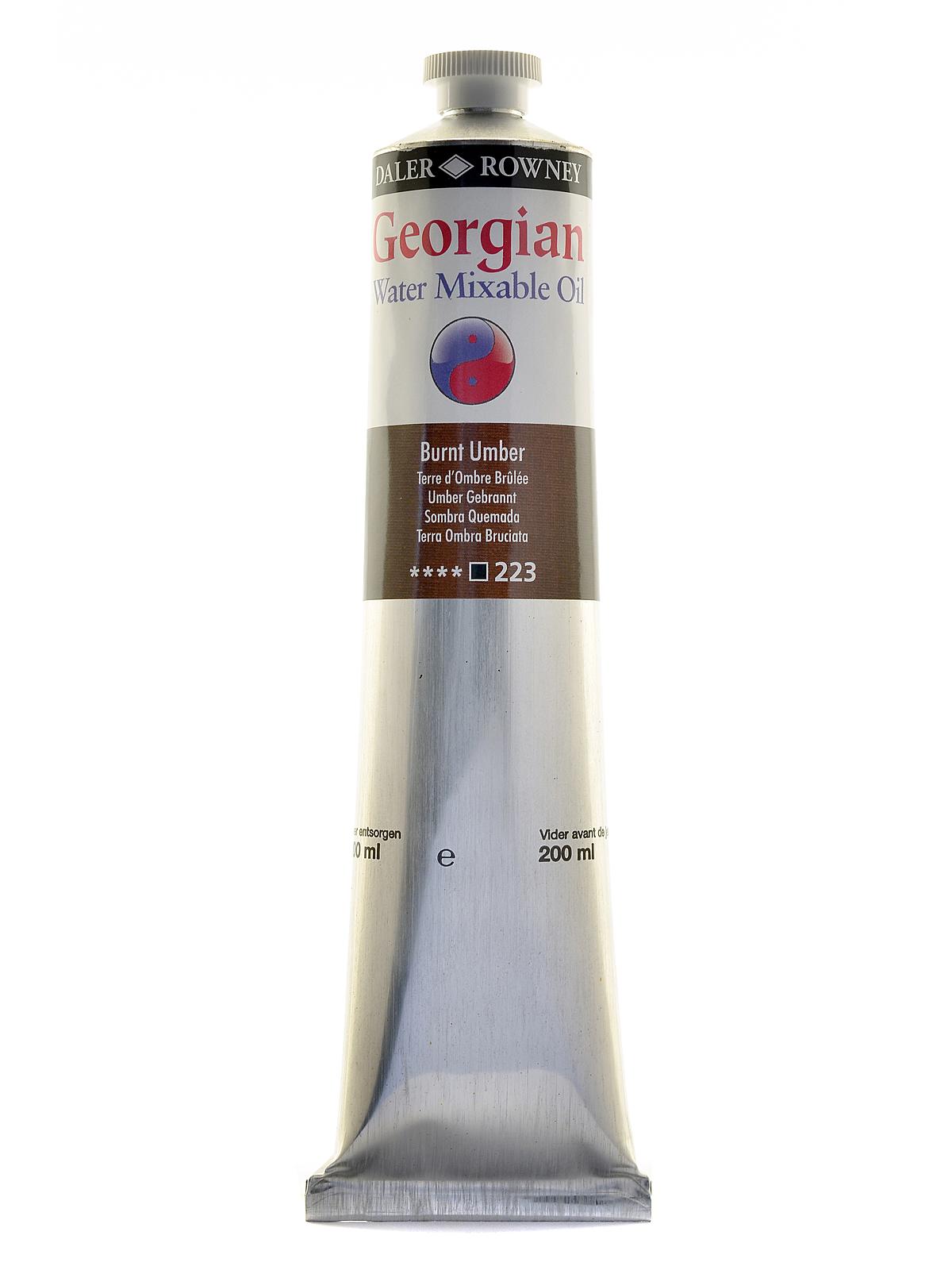 Georgian Water-mixable Oil Colors 200 Ml Burnt Umber