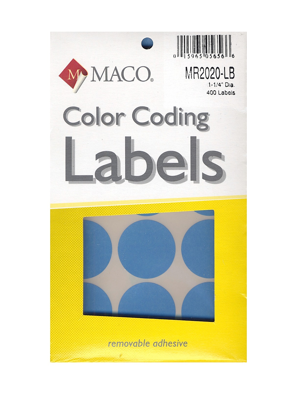 Color Coding Labels 1 1 4 in. round light blue pack of 400