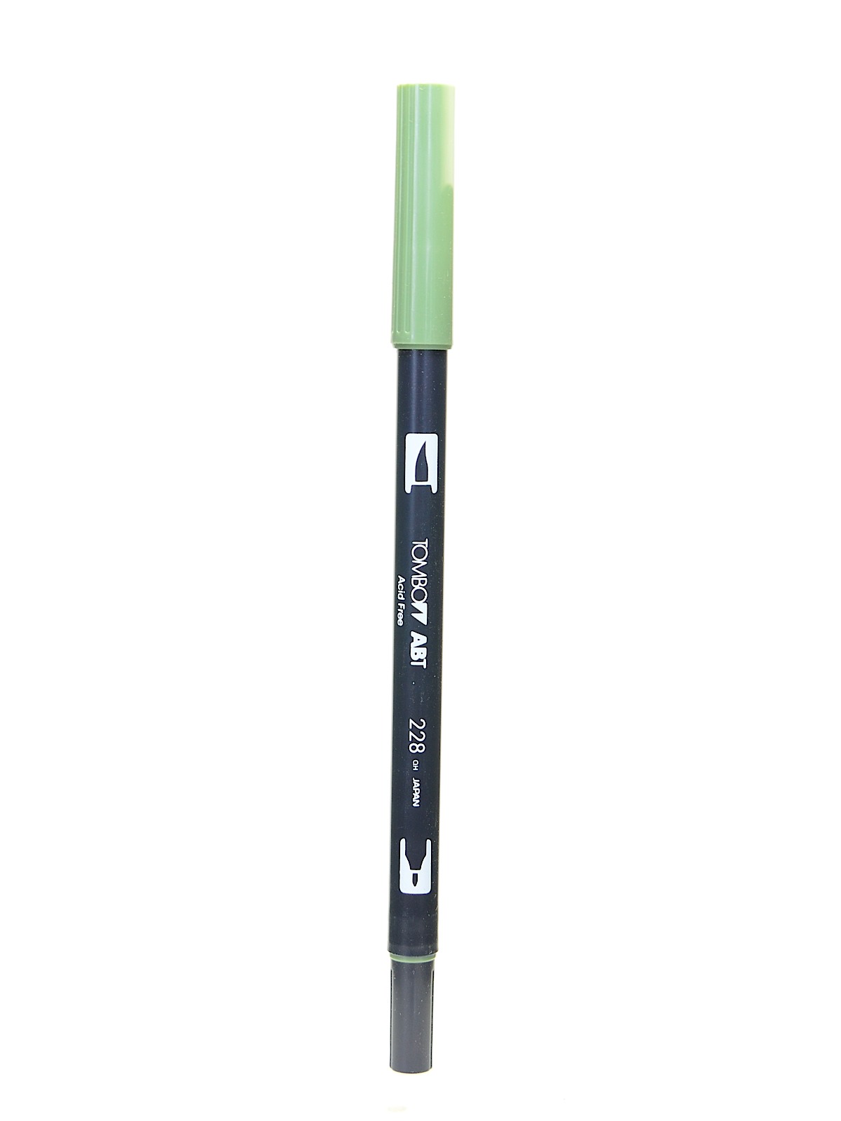 Dual End Brush Pen Gray Green 228