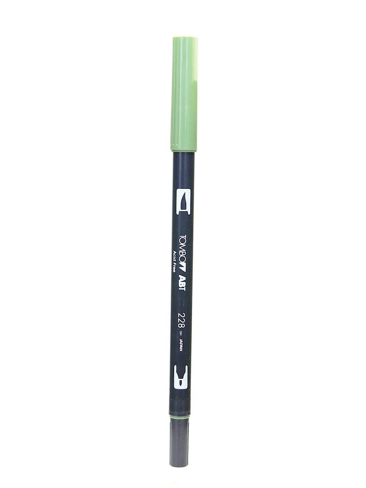 Dual End Brush Pen gray green 228