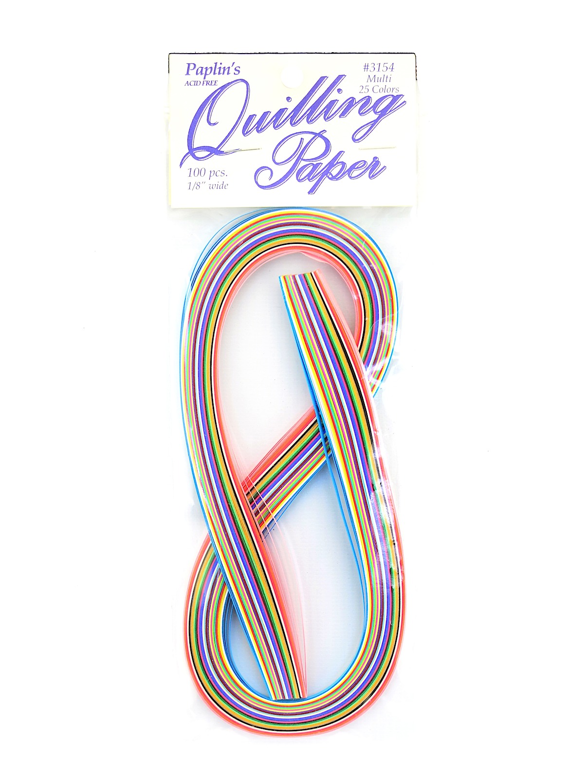 Quilling Paper 1 8 In. X 22 3 4 In. Multi Pack Of 100