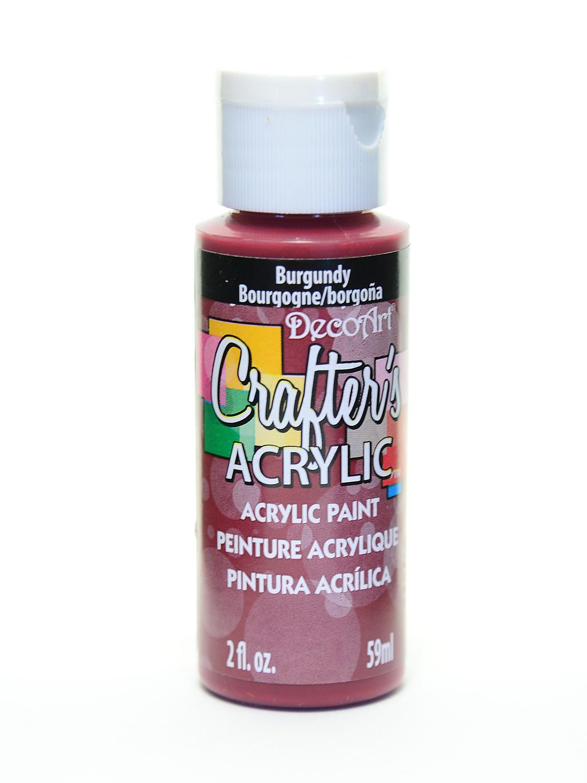 Crafters Acrylic 2 Oz Burgundy