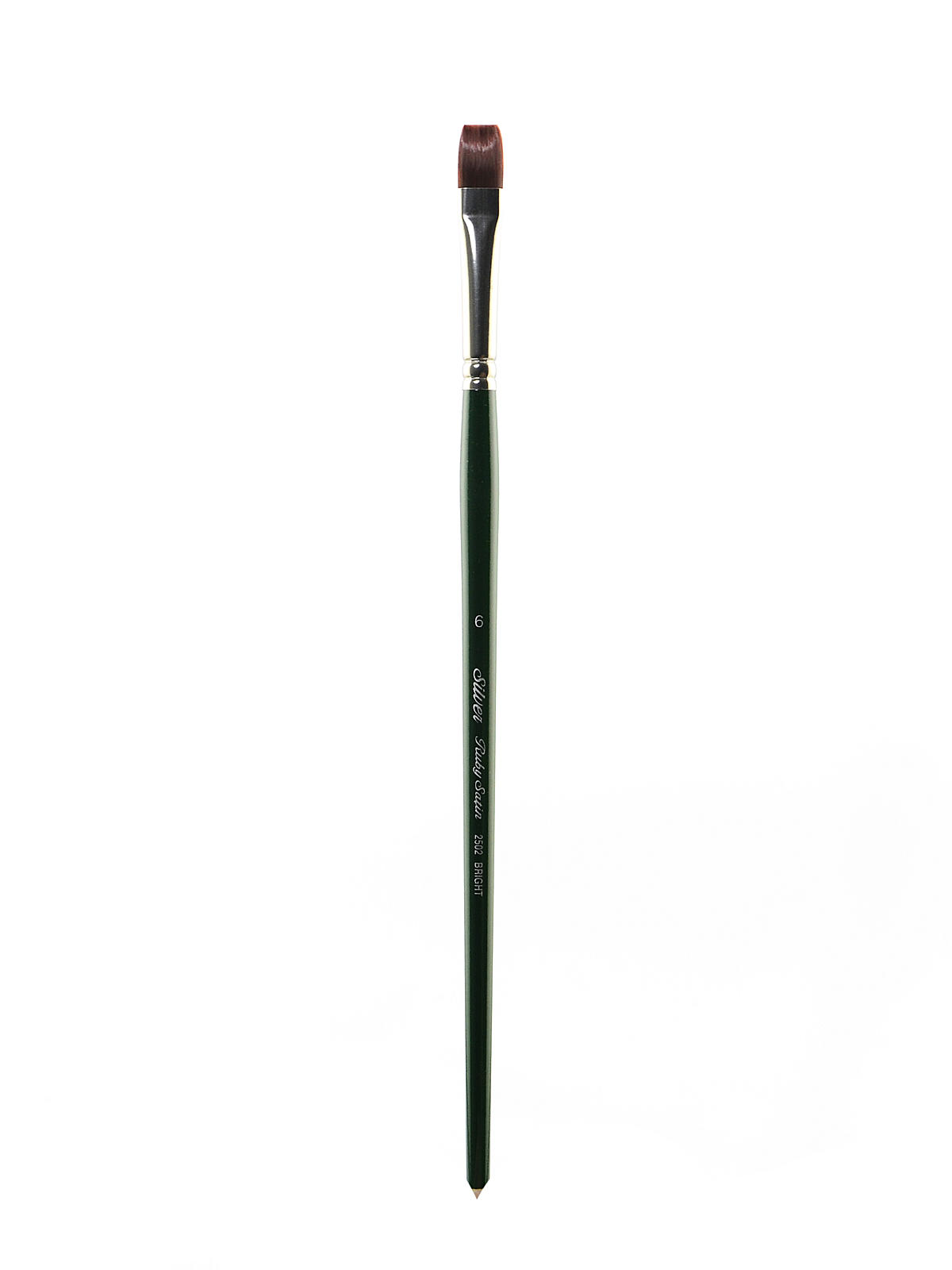 Ruby Satin Series Synthetic Brushes Long Handle 6 bright 2502