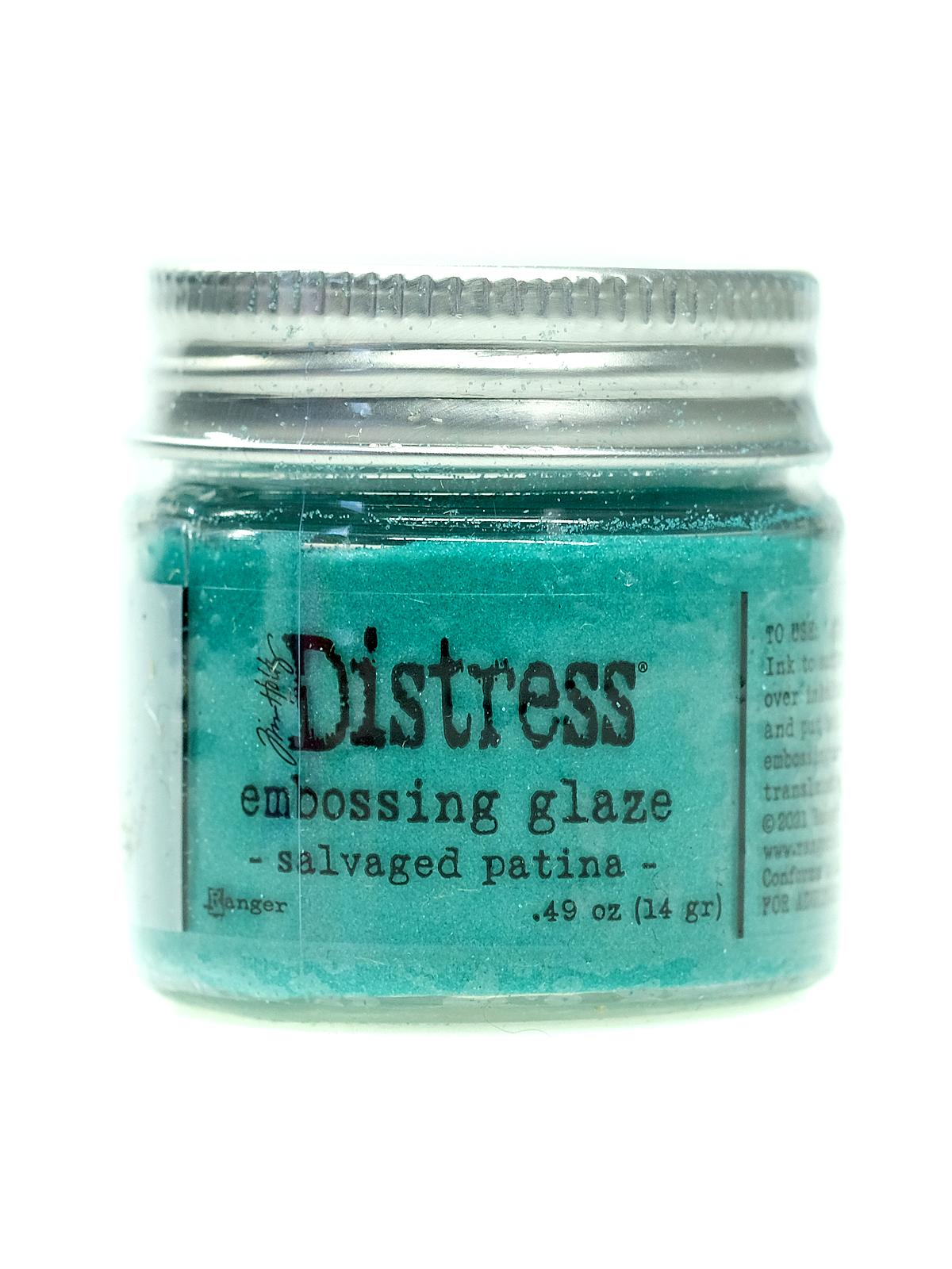 Tim Holtz Distress Embossing Glaze salvaged patina 1 oz. jar