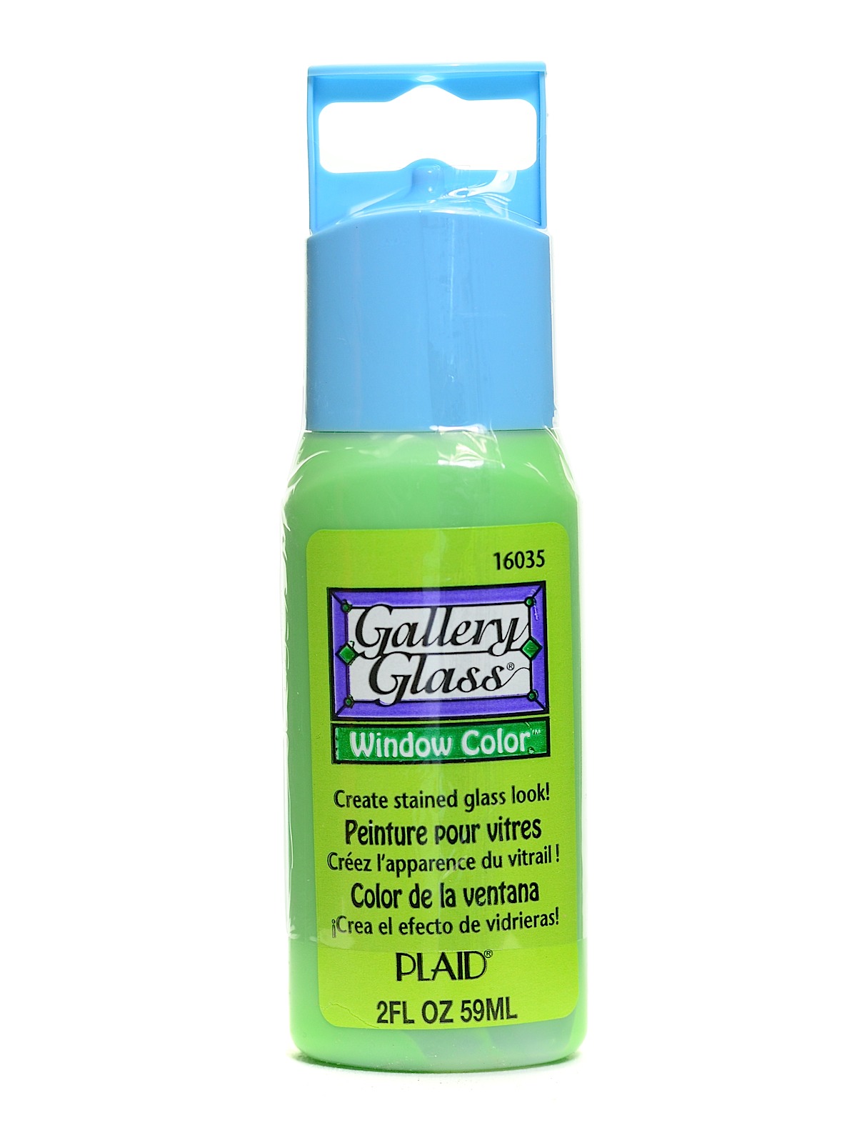 Gallery Glass Window Color lime green 2 oz.