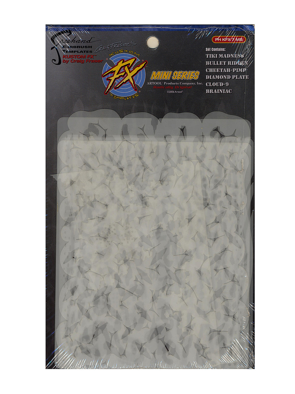 Kustom FX Mini Series Airbrush Templates set of 6