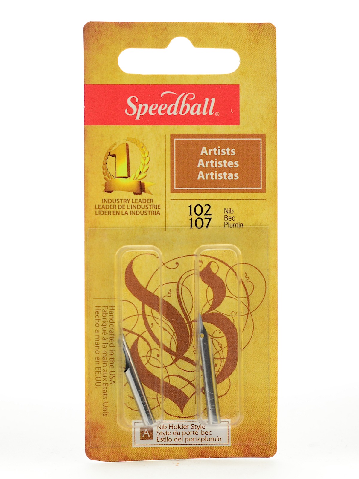 Assorted Hunt Artists' Pen Nibs no. 102 and no. 107 pack of 2