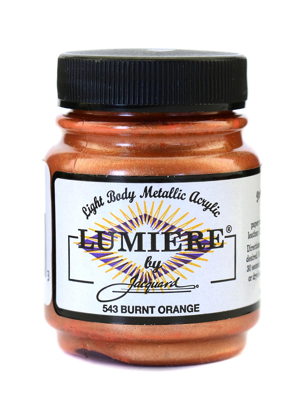 Lumiere Artist Acrylics burnt orange