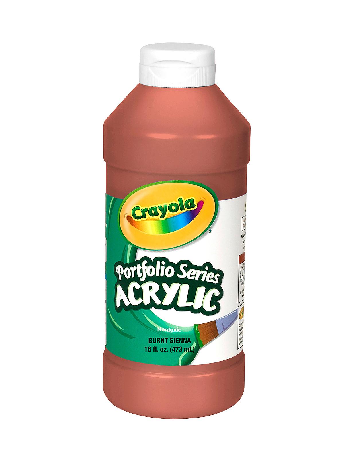 Portfolio Series Acrylic Paint Burnt Sienna 16 Oz.