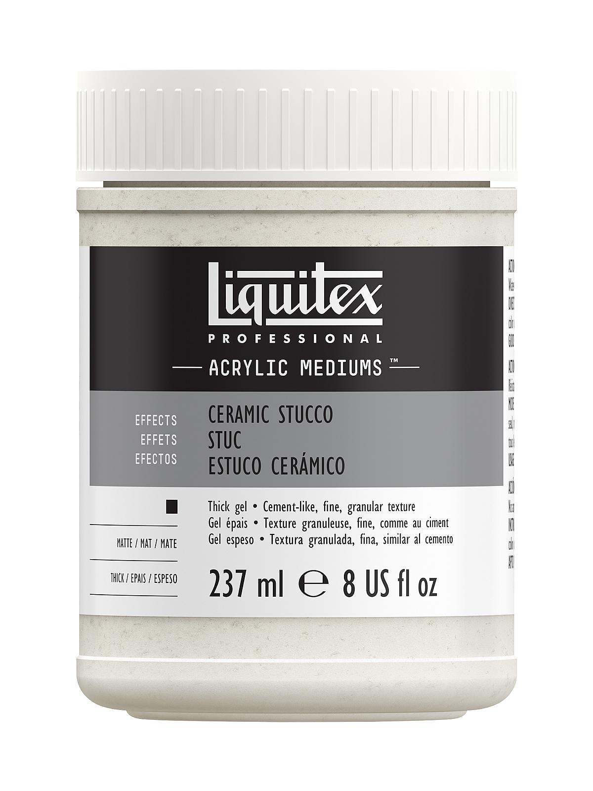 Acrylic Texture Gel Mediums ceramic stucco 8 oz.