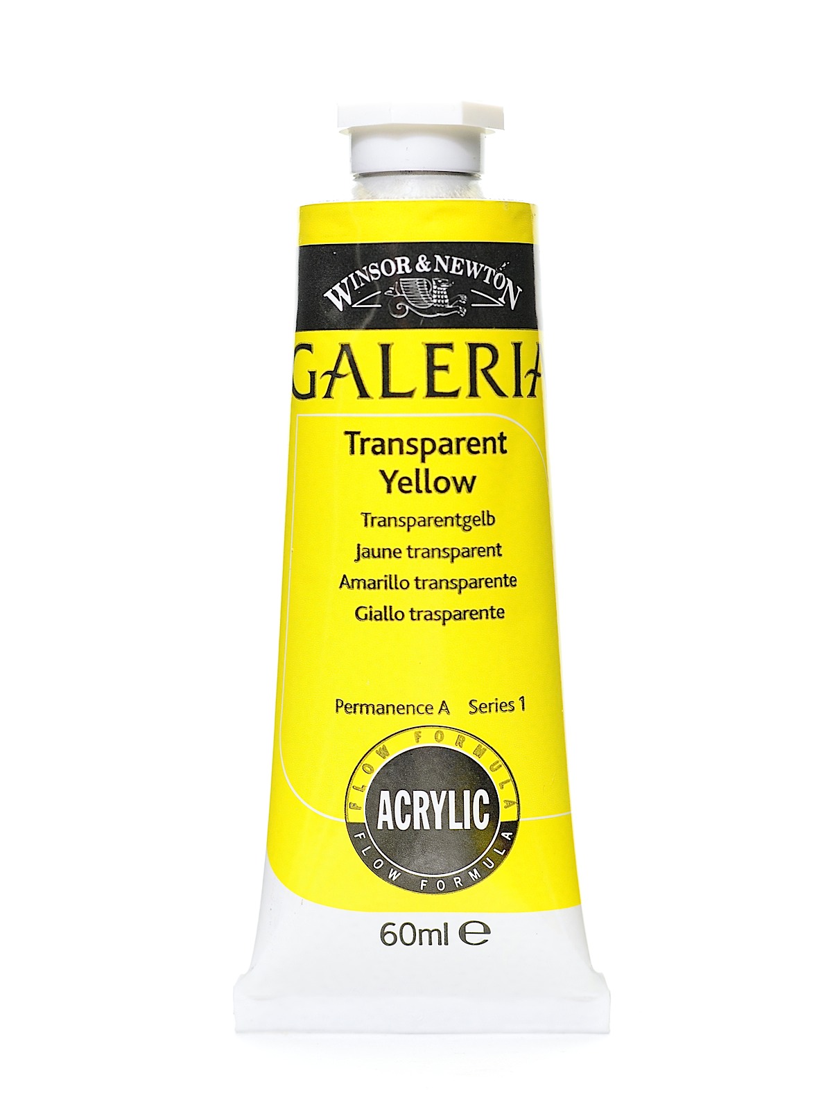 Galeria Flow Formula Acrylic Colours transparent yellow 60 ml 653