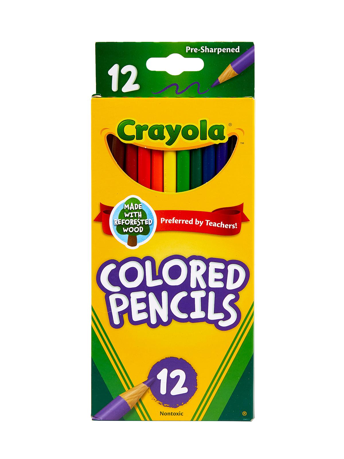 Colored Pencils Box Of 12 Standard Colors