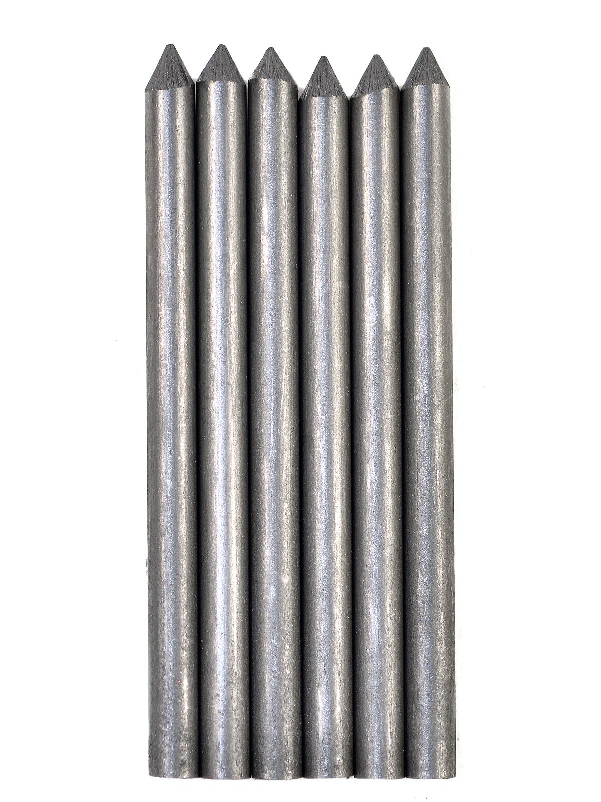 Artists Leads 5.6mm x 80mm graphite black 4B pack of 6