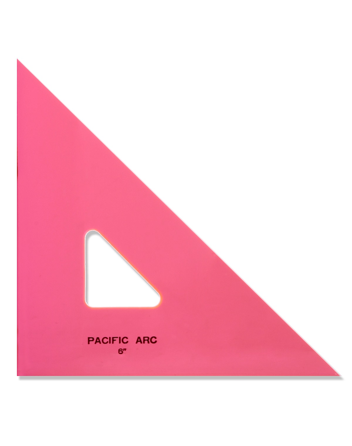 Professional Fluorescent Triangles 6 In. 45 90 Degrees