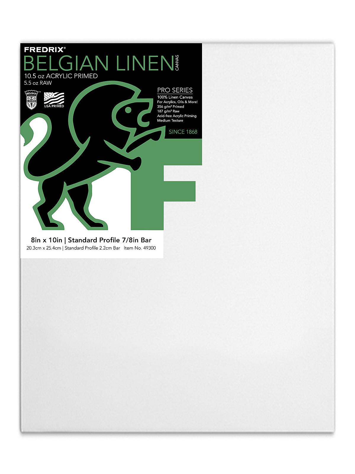 Pro Belgian Linen Pre-Stretched Canvas 8 in. x 10 in. each