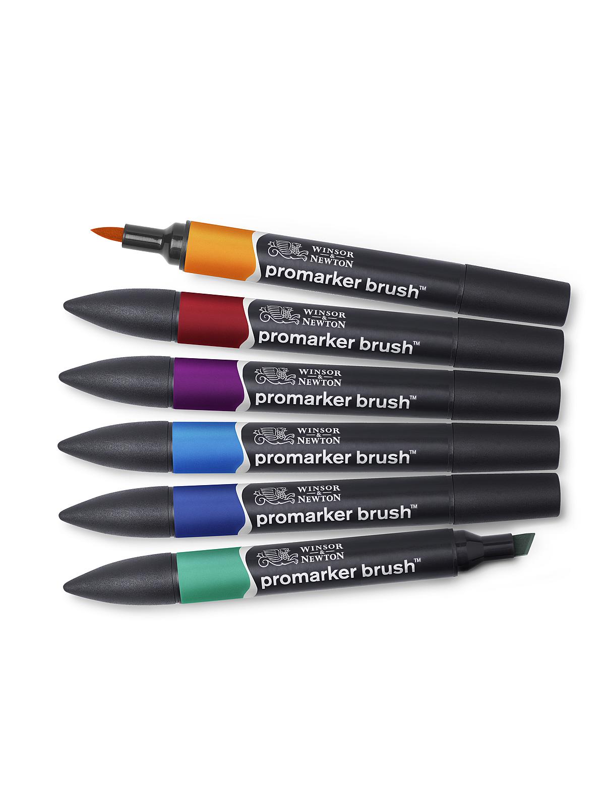 Promarker Brush Sets rich tones set of 6