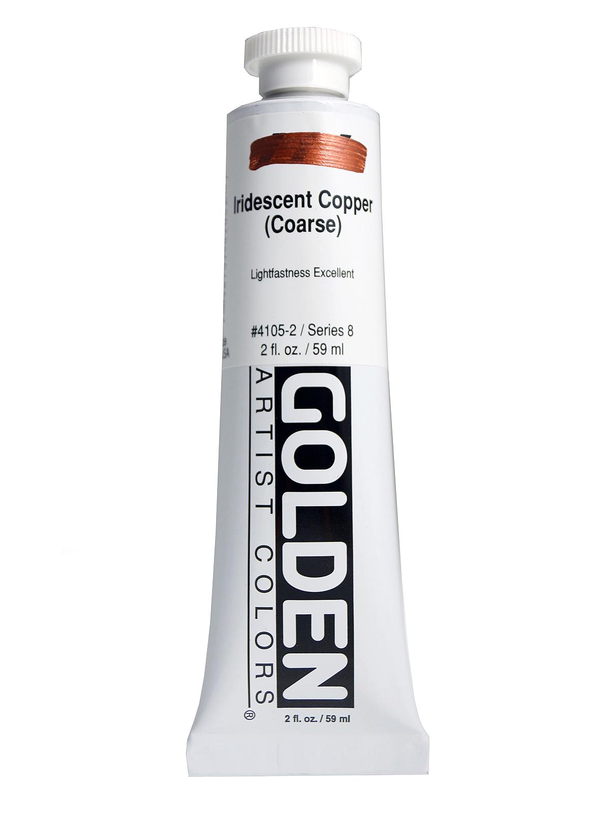 Iridescent and Interference Acrylics iridescent copper coarse 2 oz.