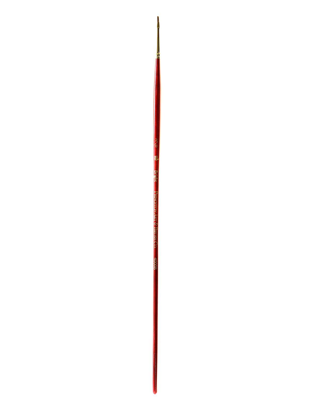 Series 4000 Heritage Brushes size 2 0 long handle bright