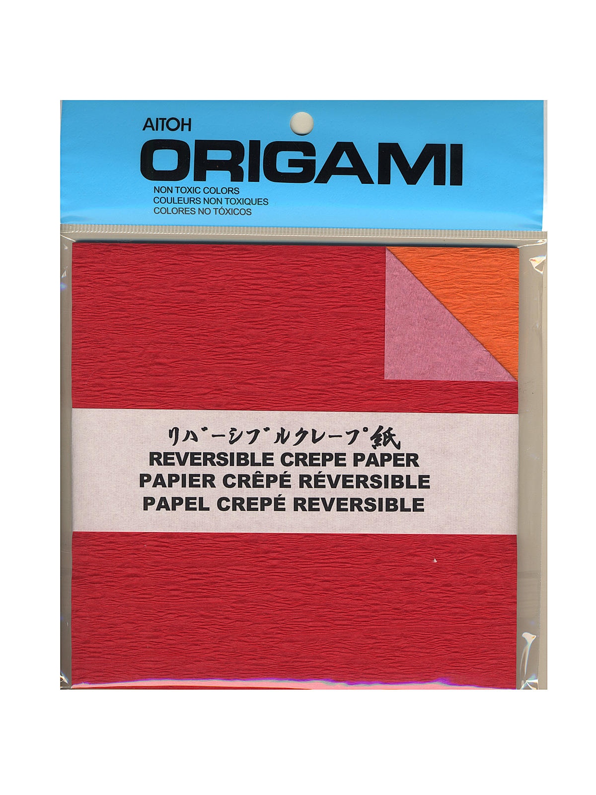 Origami Paper 6 In. X 6 In. Reversible Crepe 24 Sheets