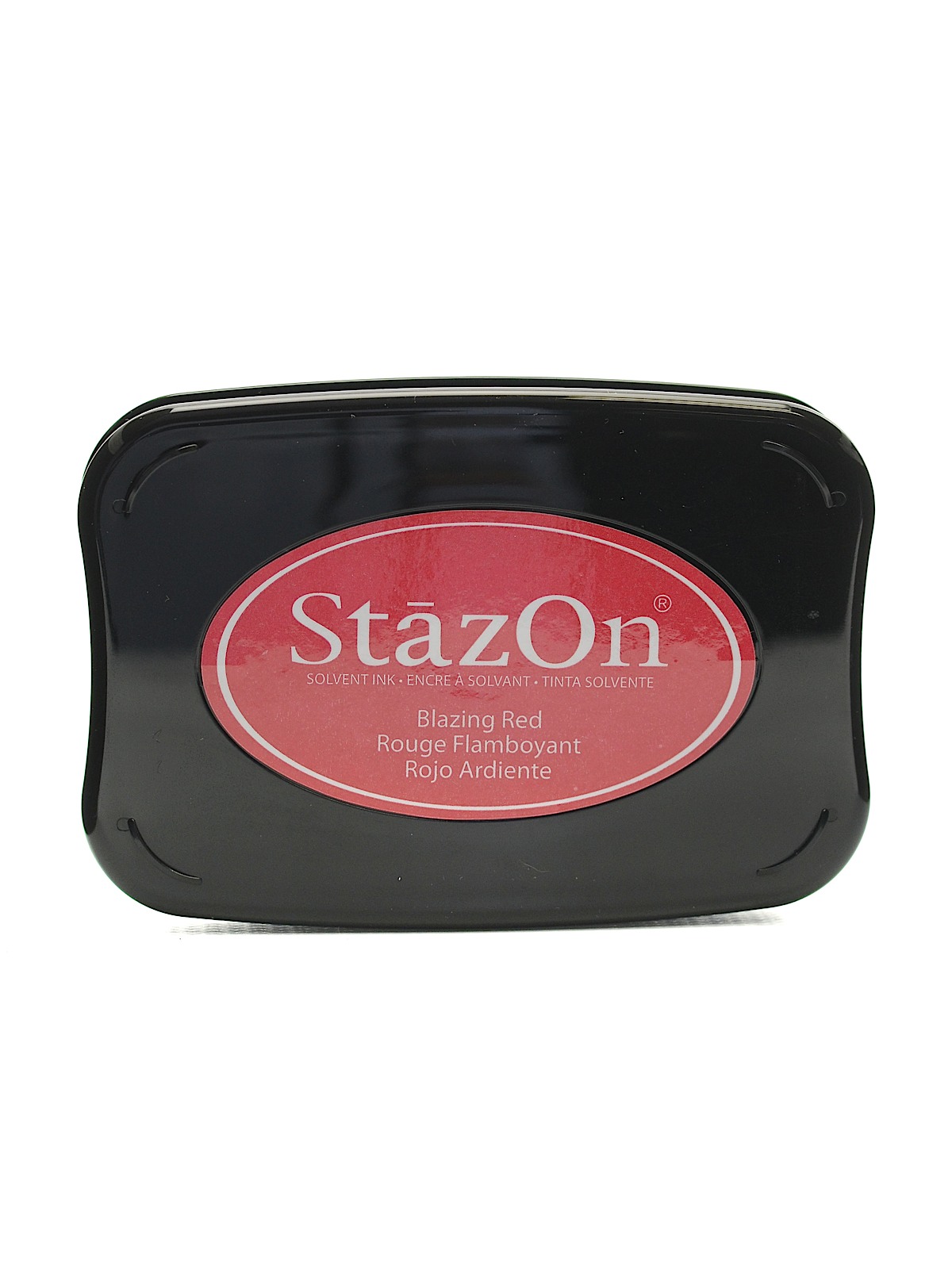 Stazon Solvent Ink Blazing Red 3.75 In. X 2.625 In. Full-size Pad