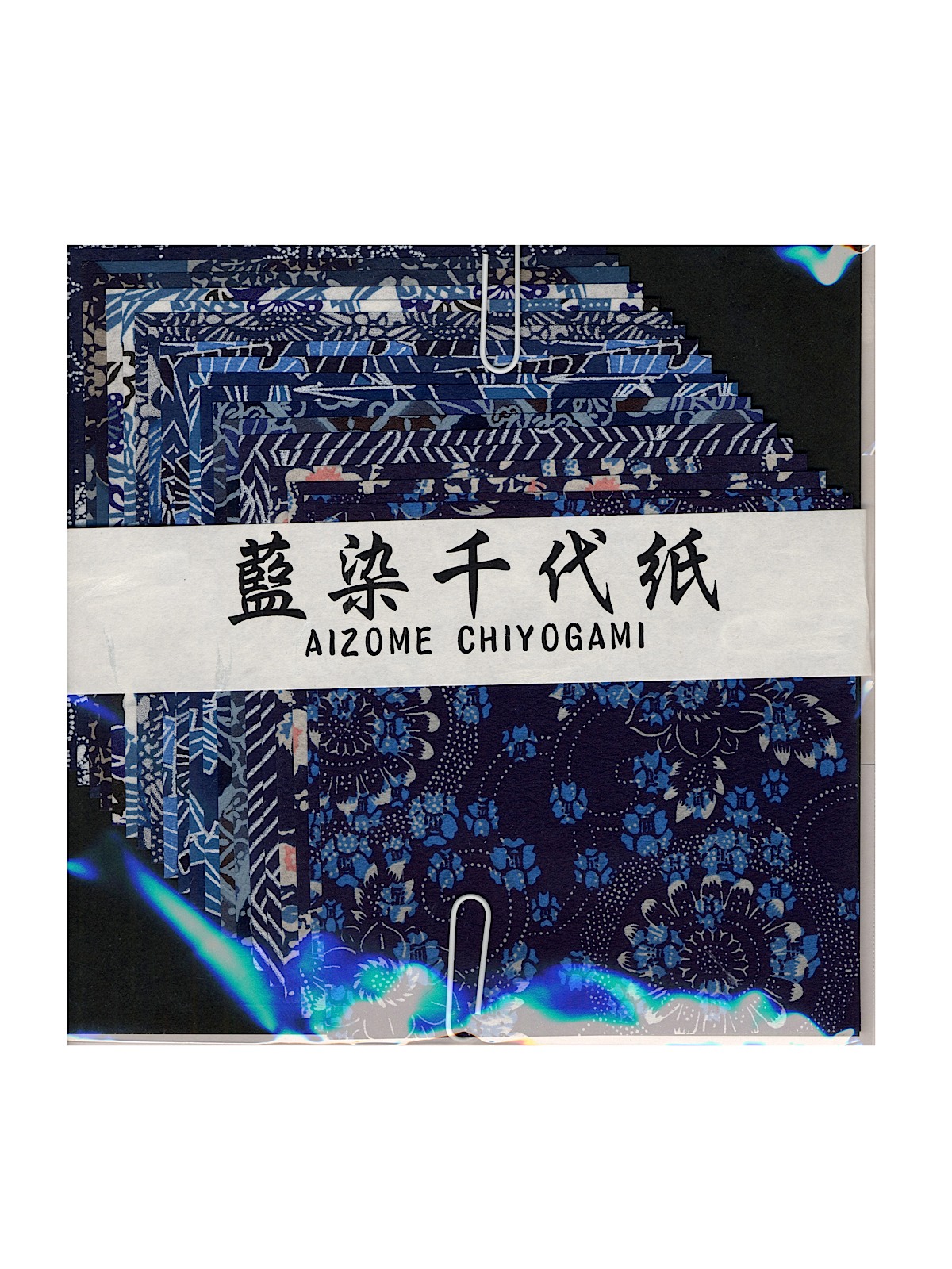 Origami Paper 4 in. x 4 in. Aizome Chiyogami 20 sheets