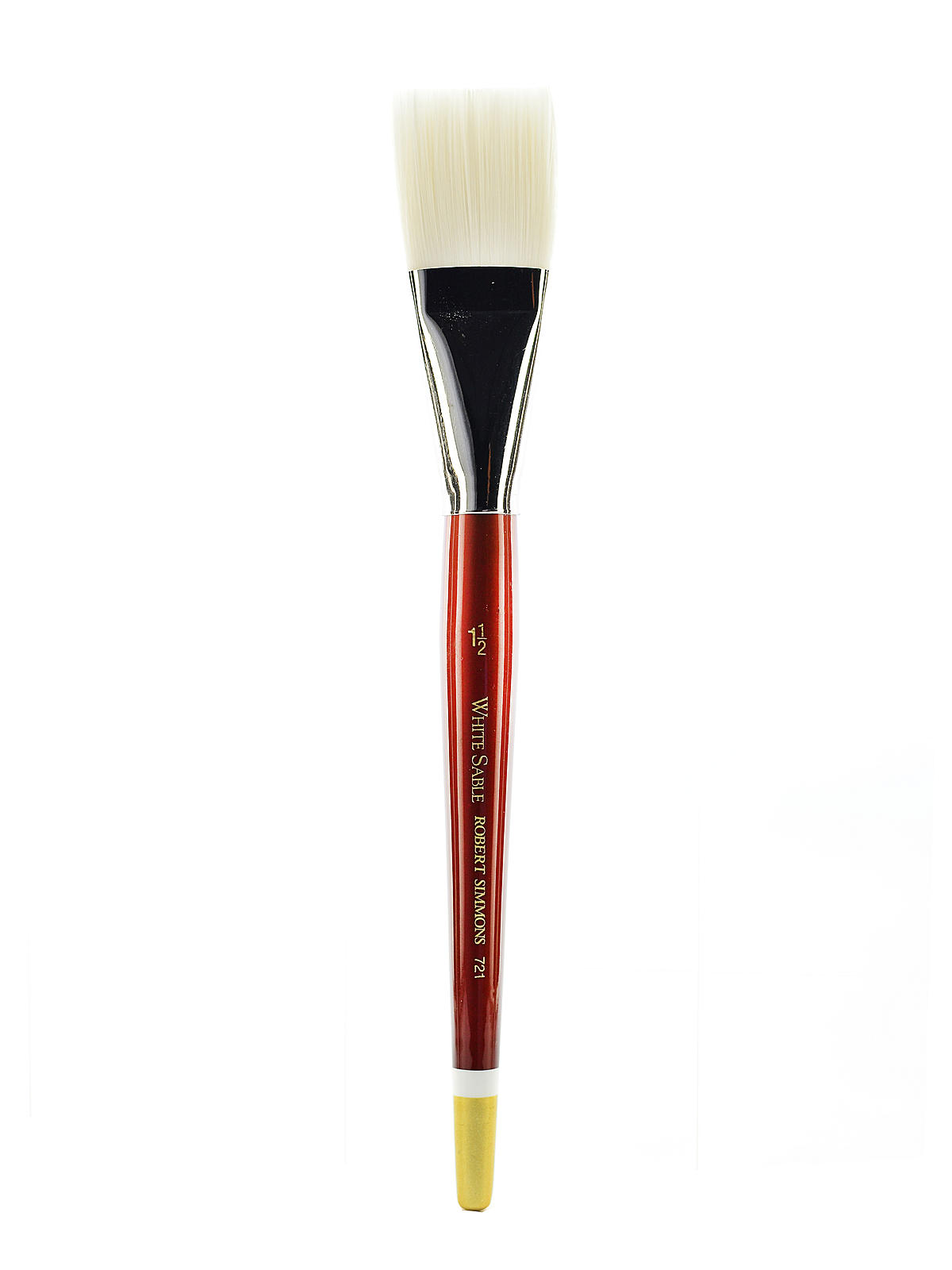 White Sable Short Handle Brushes 1 1 2 In. One Stroke 721