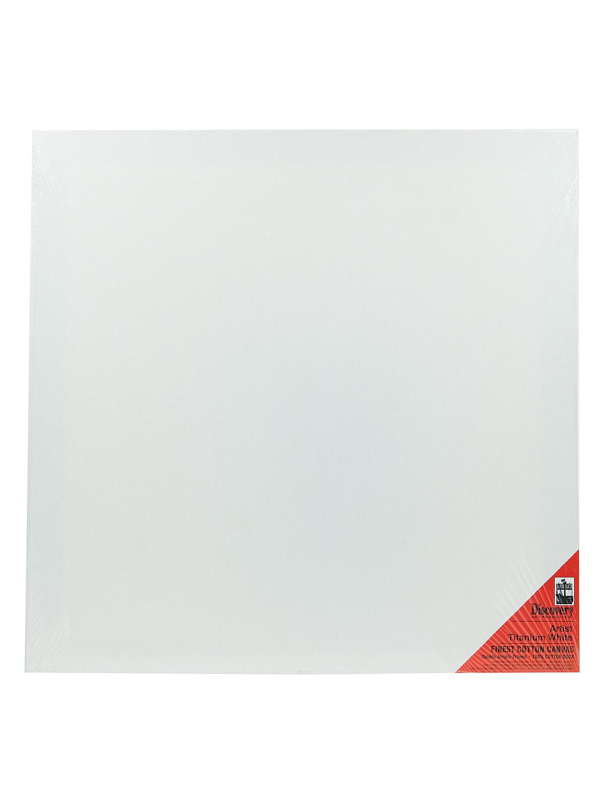 Finest Stretched Cotton Canvas white 24 in. x 24 in. each