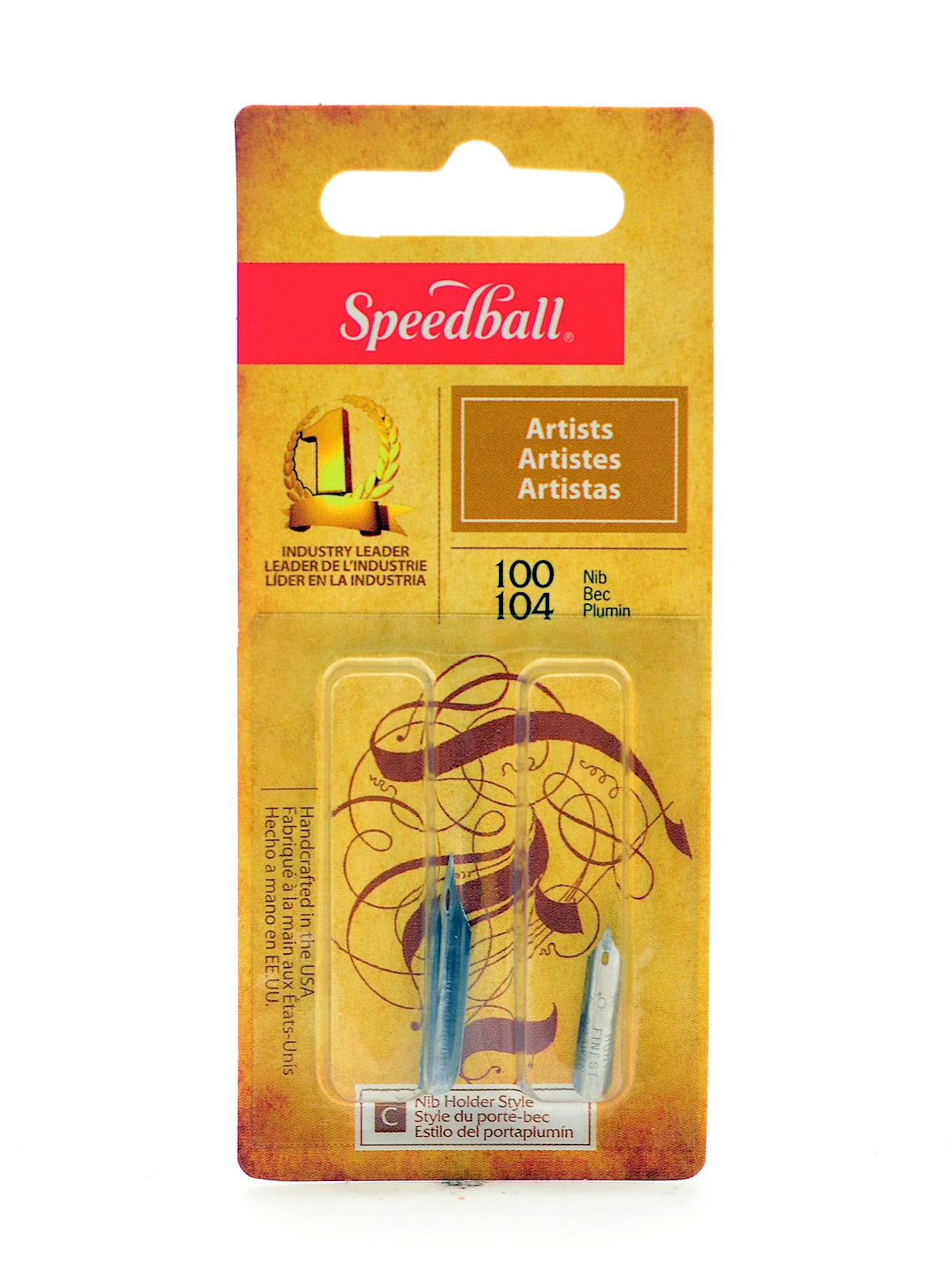 Assorted Hunt Artists' Pen Nibs no. 100 and no. 104 pack of 2