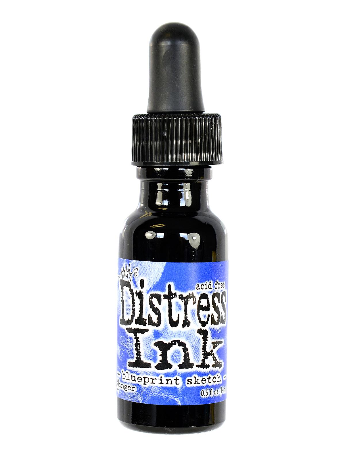 Tim Holtz Distress Ink blueprint sketch 0.5 oz. reinker bottle