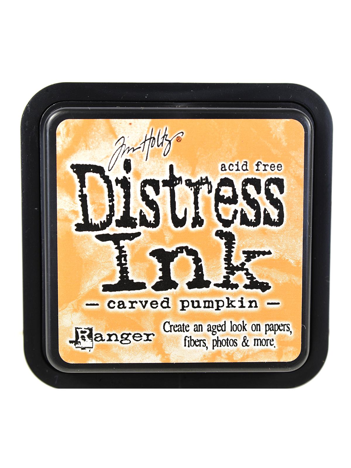 Tim Holtz Distress Ink carved pumpkin pad