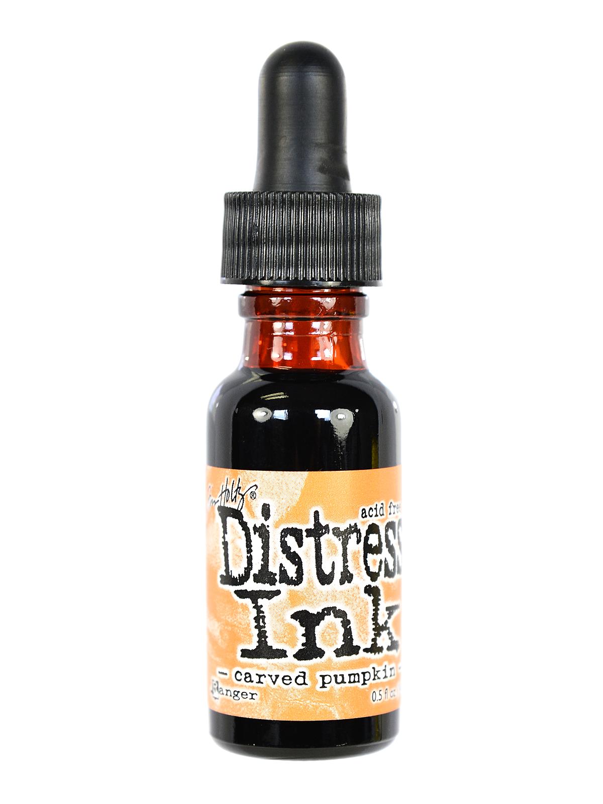 Tim Holtz Distress Ink carved pumpkin 0.5 oz. reinker bottle