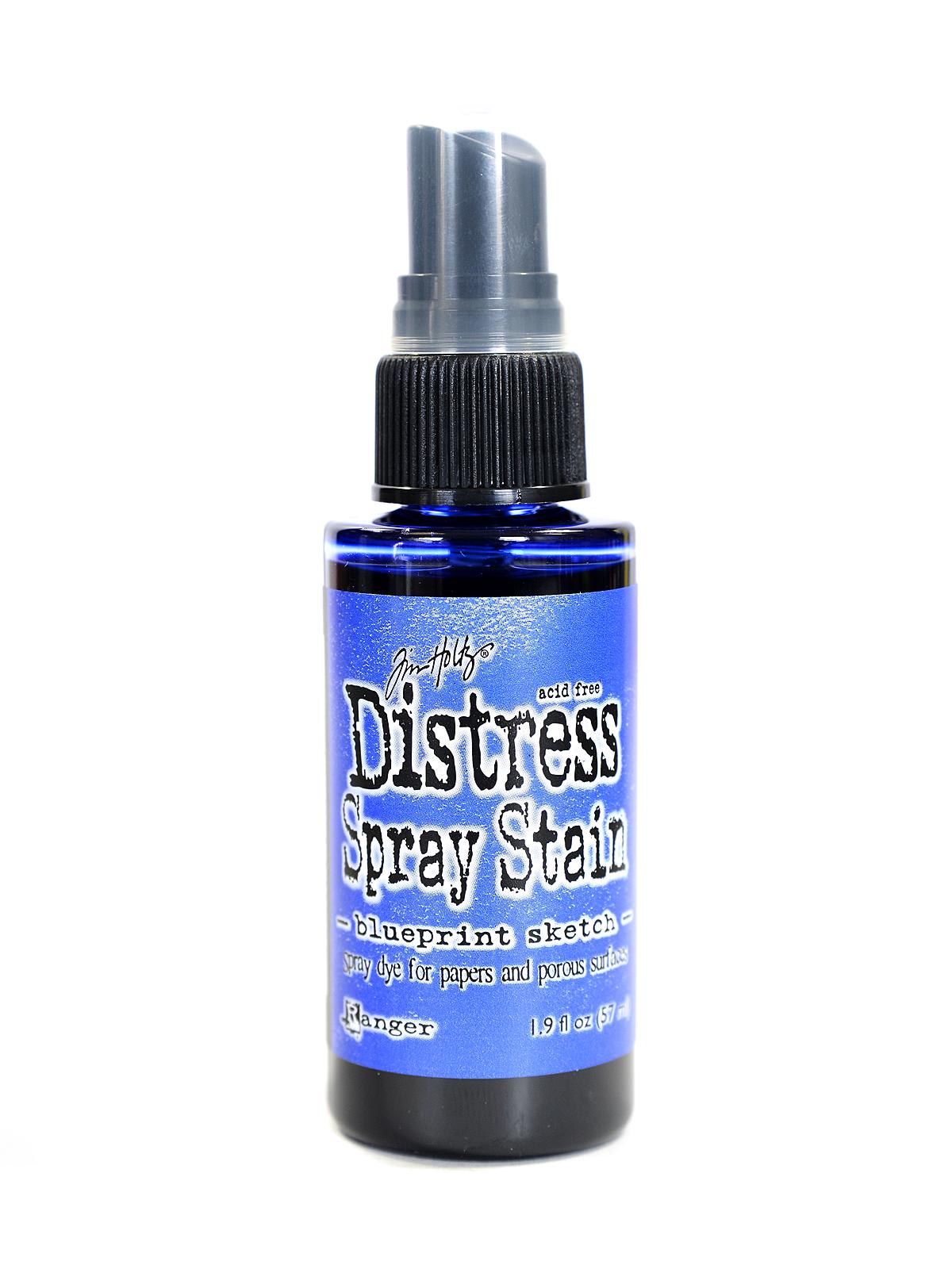 Tim Holtz Distress Spray Stains 1.9 fl. oz. bottle blueprint sketch