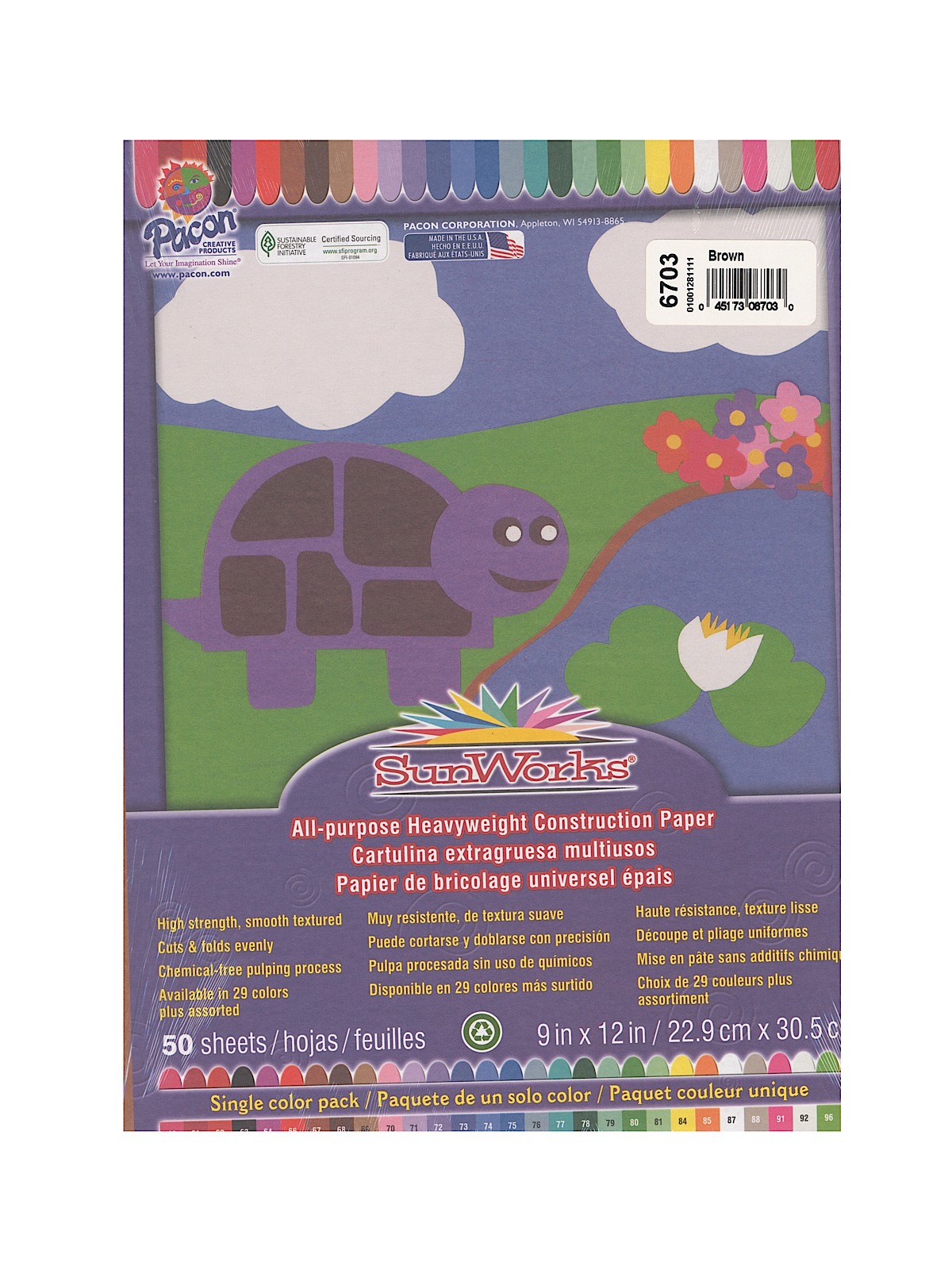 Sunworks Construction Paper Brown 9 In. X 12 In.