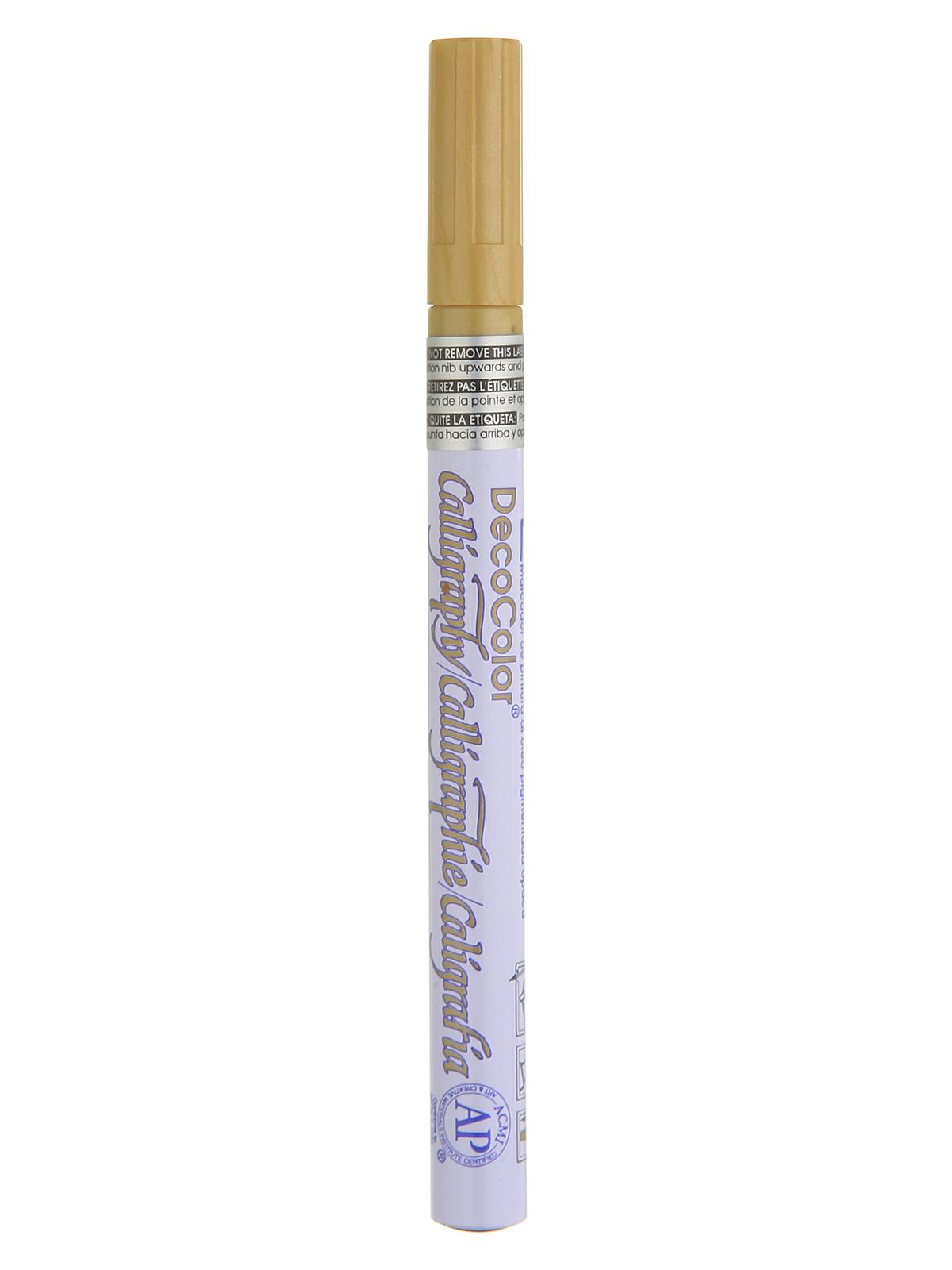 Decocolor Calligraphy Paint Markers Metallic Gold