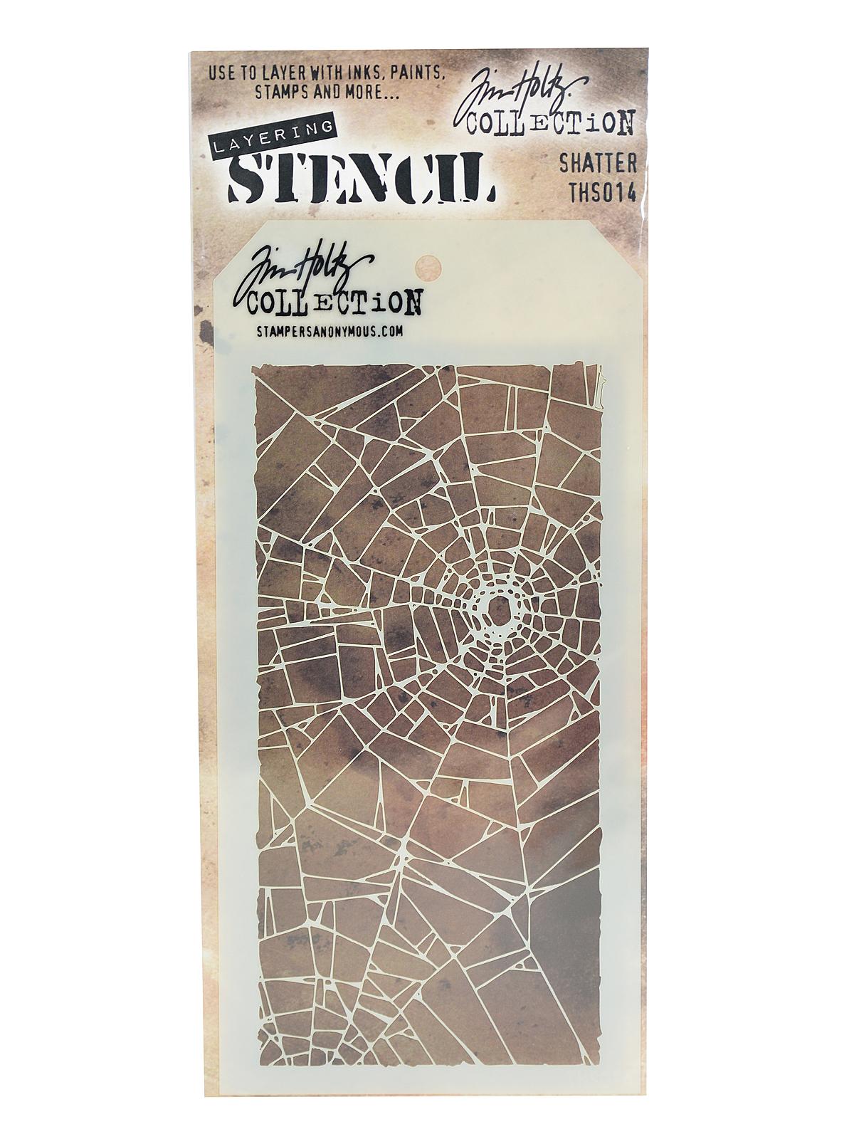 Tim Holtz Layering Stencils 4 1 8 in. x 8 1 2 in. shatter