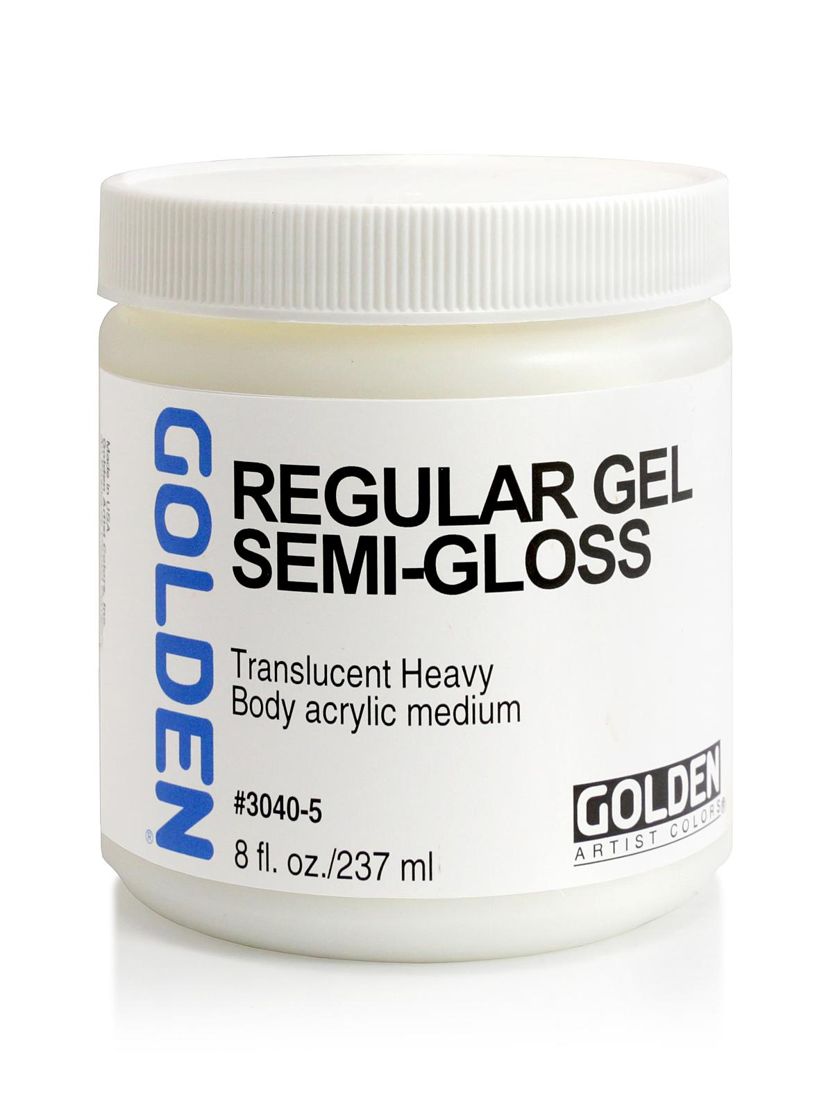Gel Mediums regular semi-gloss 8 oz.