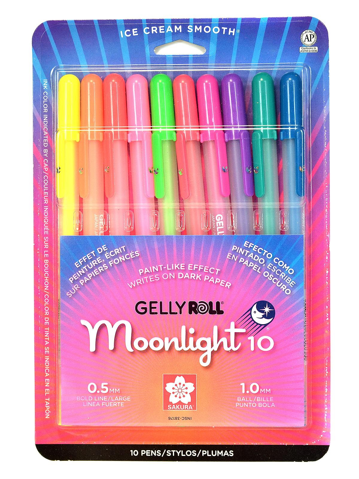 Gelly Roll Moonlight Pens Sets 10 bold set of 10 38176