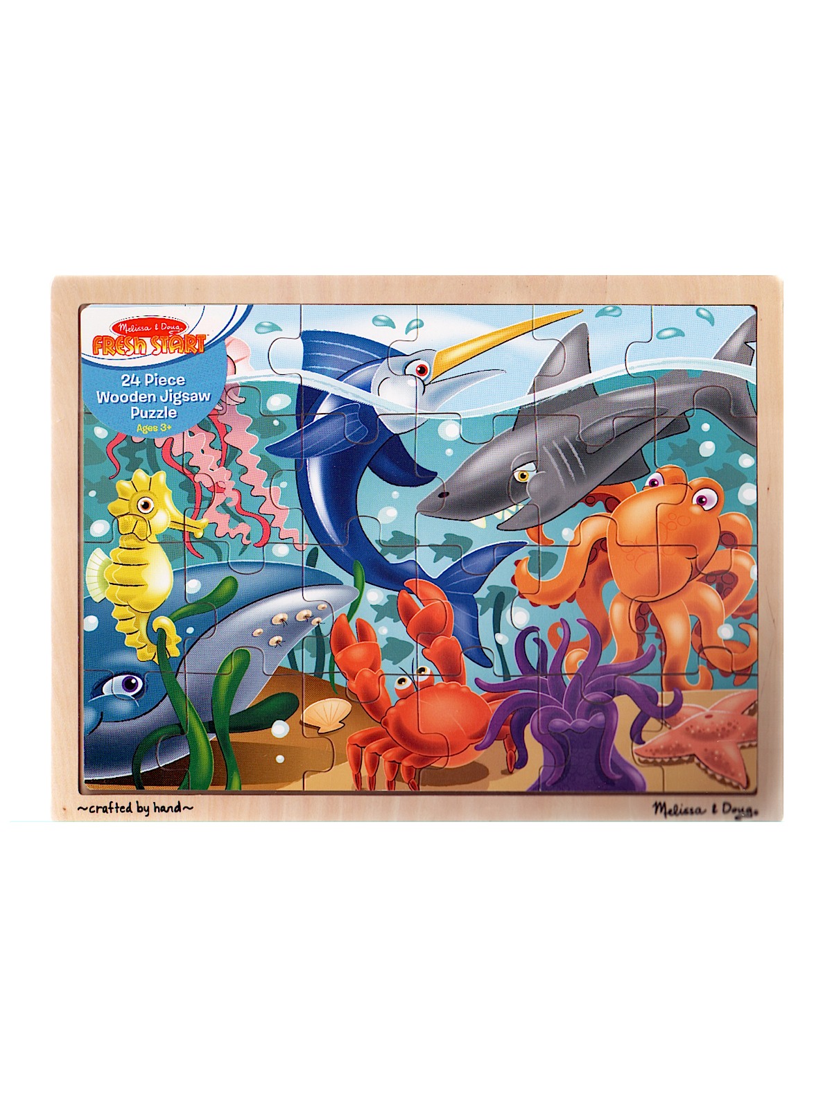 Wooden Jigsaw Puzzles Under The Sea 24 Pieces