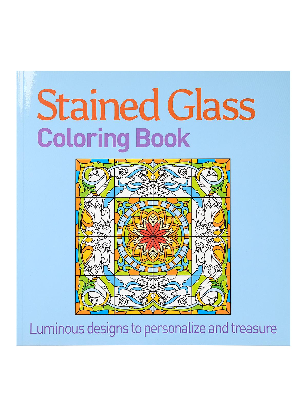 Adult Coloring Books Stained Glass