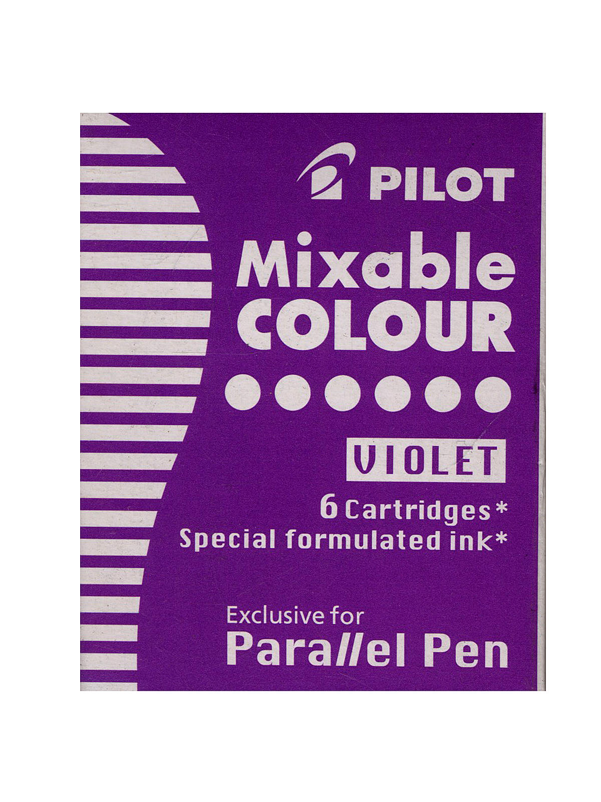 Parallel Pens refills, violet pack of 6