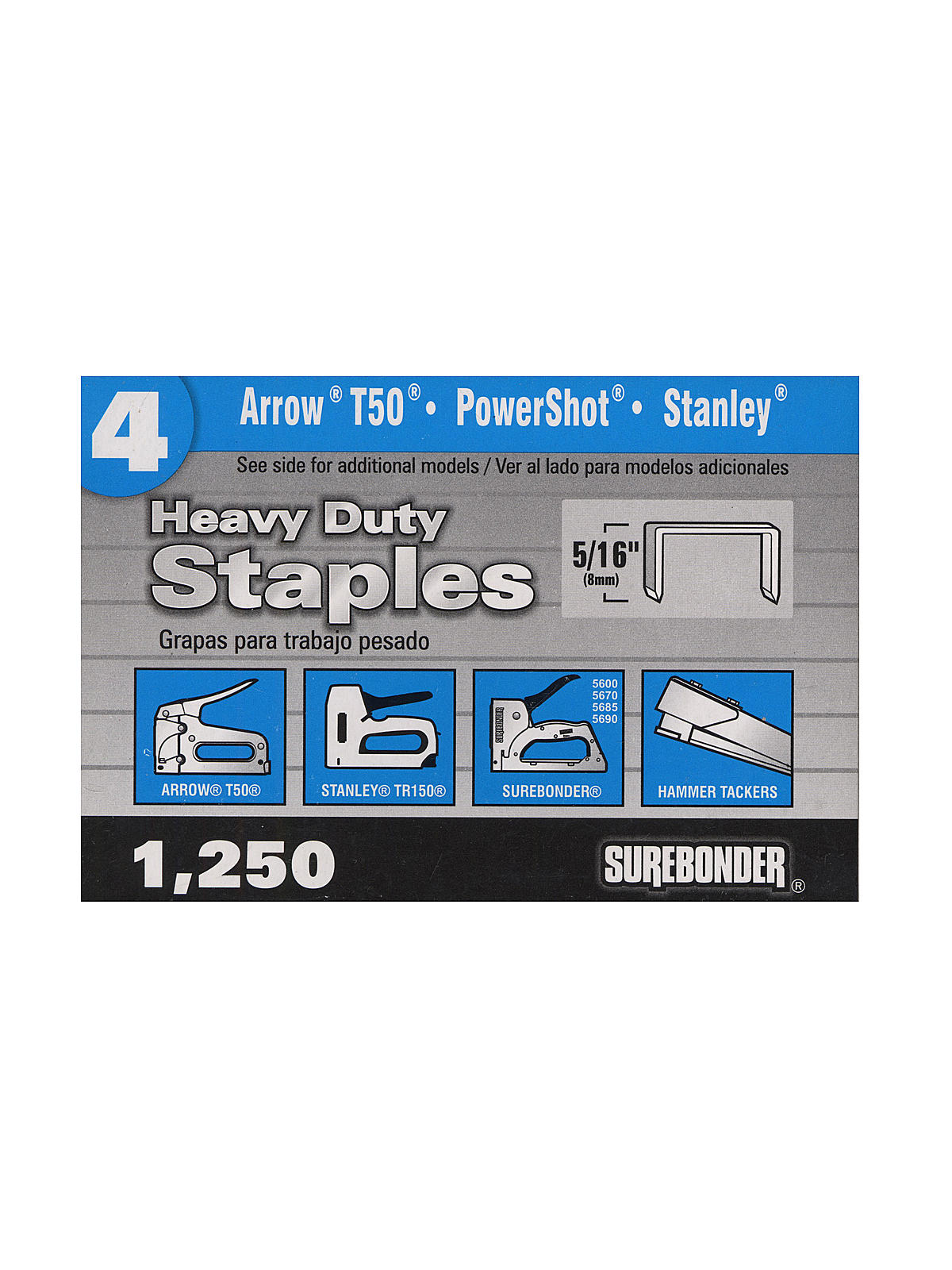 No. 4 Heavy Duty Staples 5 16 In. Pack Of 1250