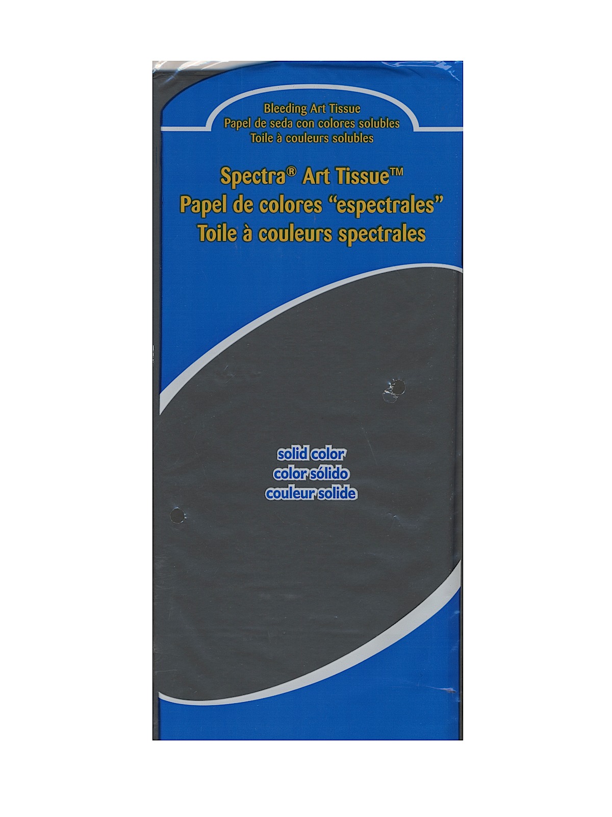 Spectra Deluxe Bleeding Art Tissue Black 20 In. X 30 In. Pack Of 24