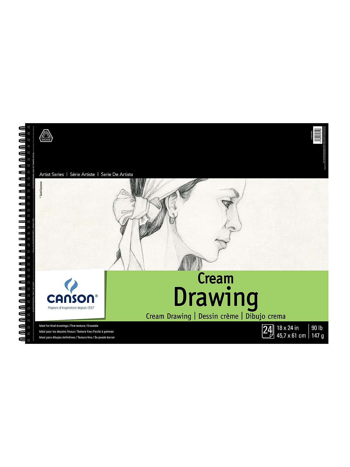 Classic Cream Drawing Pad 18 in. x 24 in.