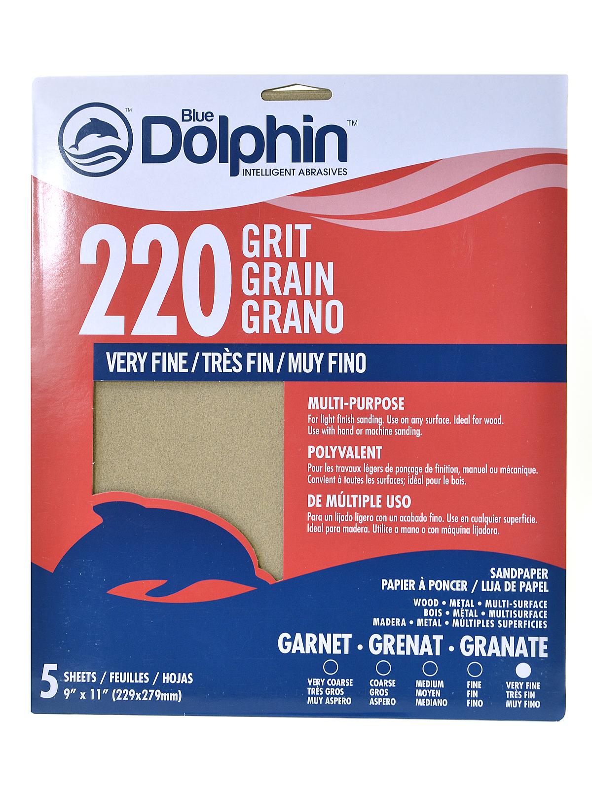 Natural Garnet 220 pack of 5