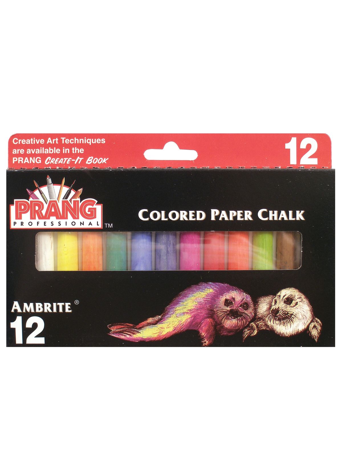 Ambrite Colored Paper Chalk Box Of 12