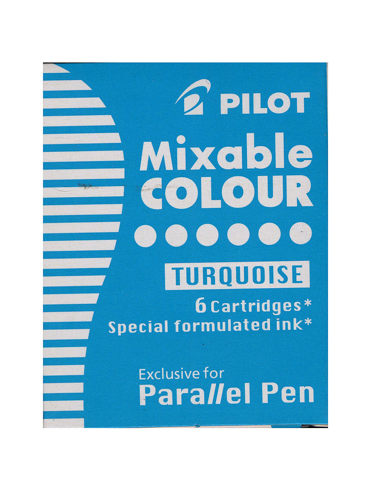 Parallel Pens Refills, Turquoise Pack Of 6