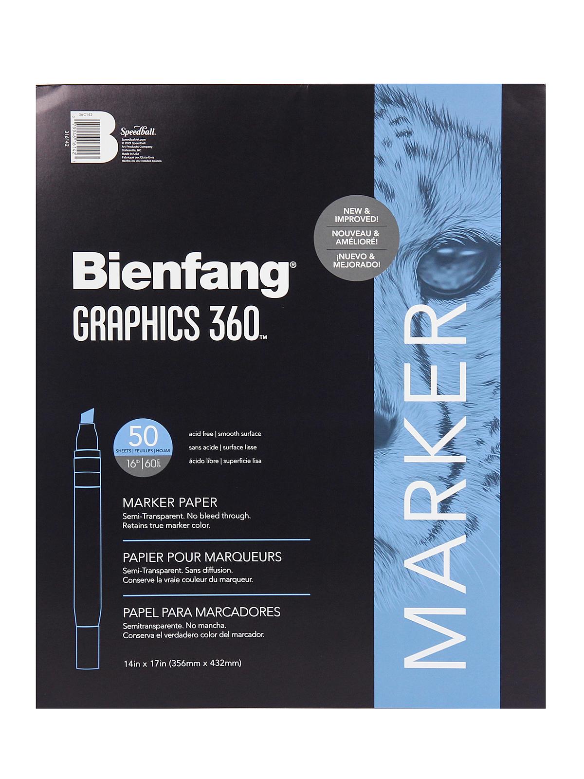 Graphics 360 Translucent Marker Paper 14 in. x 17 in. pad of 50