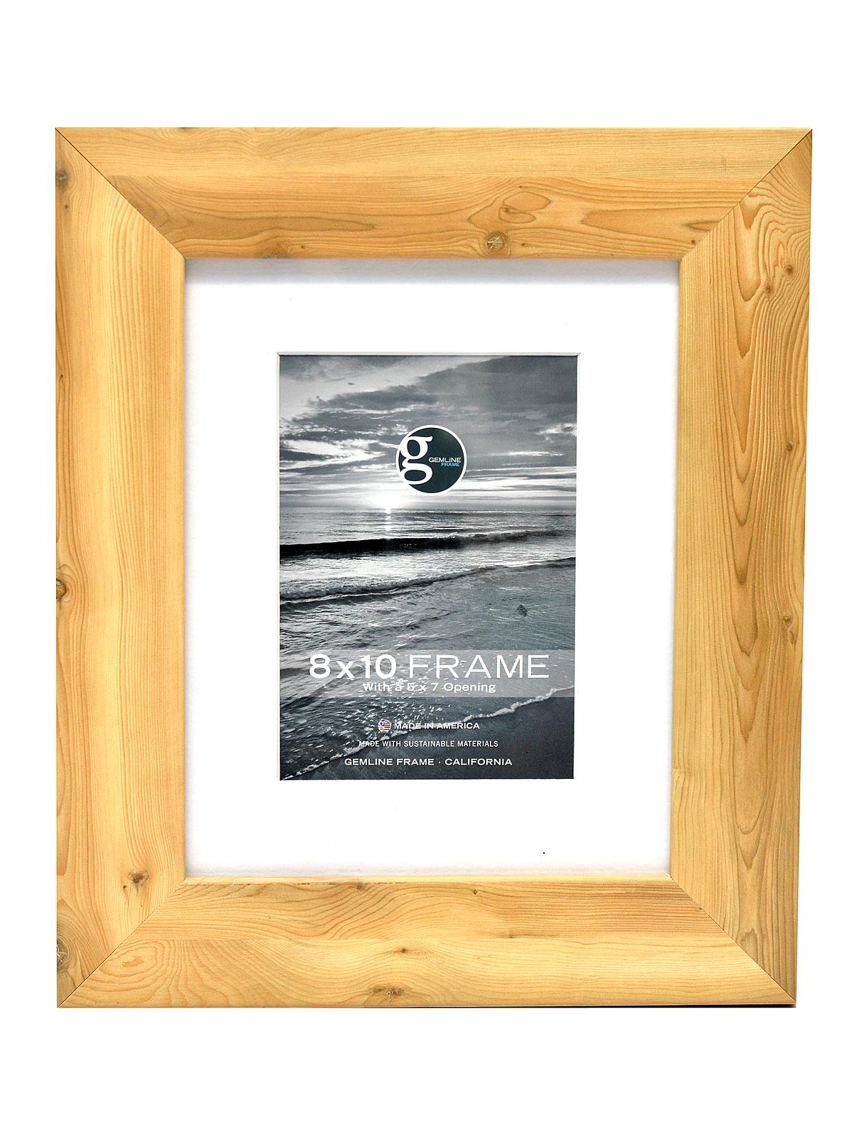 137 Wide Flat Smooth Frame 8 In. X 10 In. Pine 5 In. X 7 In. Opening